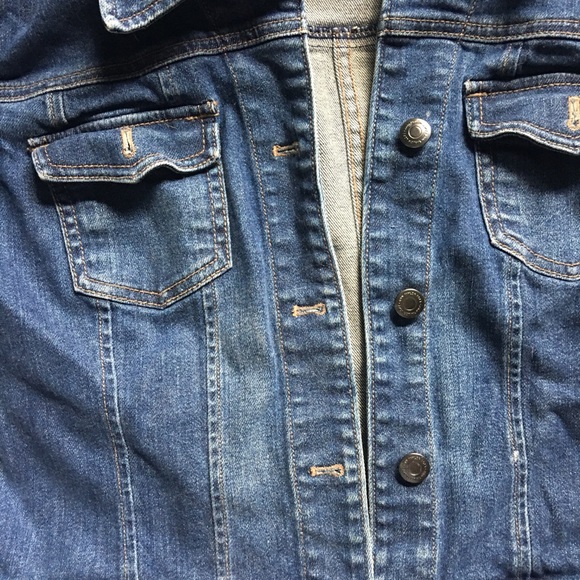LOFT 3/4 LENGTH DENIM JEAN JACKET SIZE 10 - Picture 2 of 4